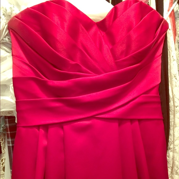 Floor length formal red dress
