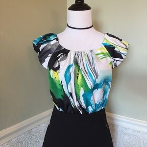 Express watercolor top - size S