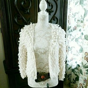 Shaggy Fuzzy Knit Cardigan