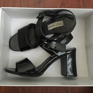 Blakey black patent heels