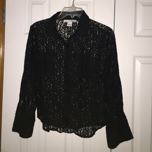 Lace long sleeve blouse