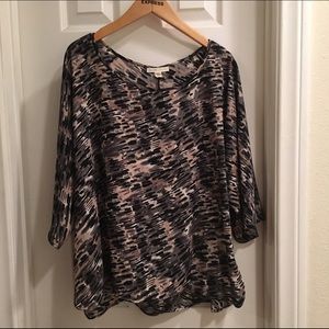 Anthropologie patterned blouse by Paper Crown