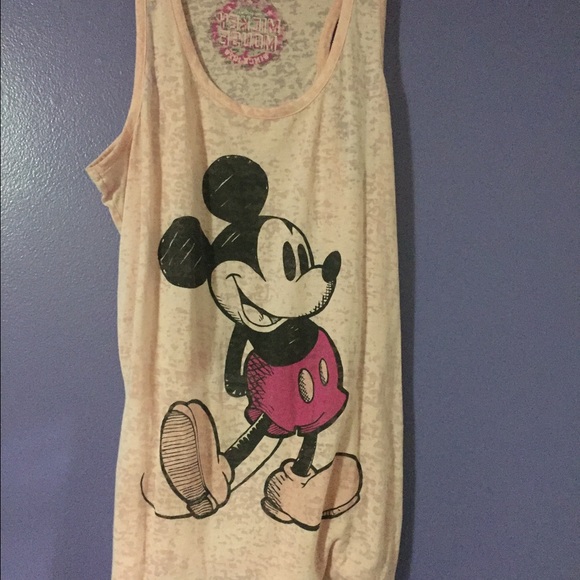 Pink Mickey Mouse Tank Top