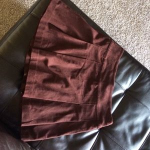 Dark burgundy/ brown Abercrombie and Fitch skirt