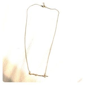 Gold branch necklace