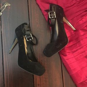 Joey Black Mary Jane Platform Heels