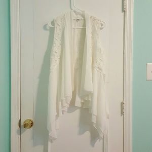 Papaya White Flowy Cardigan - Large (New w/o tag)