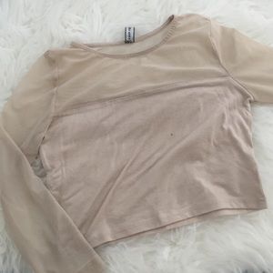 Mesh Cropped Top