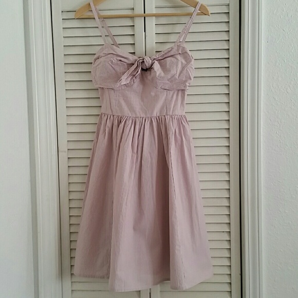 H&M Striped Sundress with Knot Detail