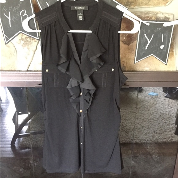 White House Black Market sleeveless blouse.