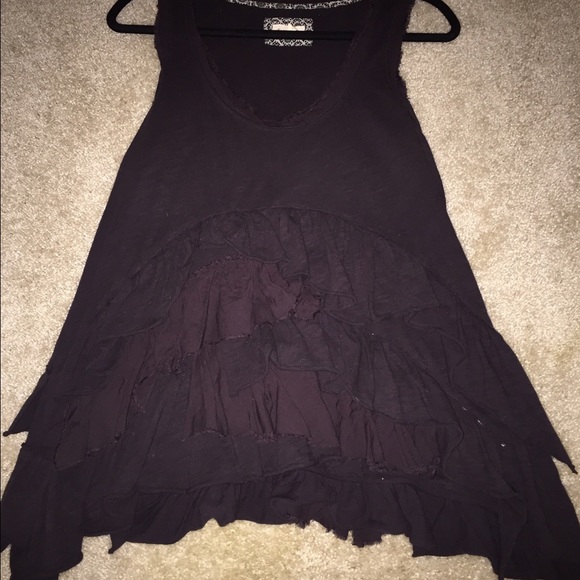 Anthropology Meadow Rue top w/peplam front.