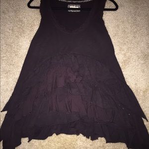 Anthropology Meadow Rue top w/peplam front.