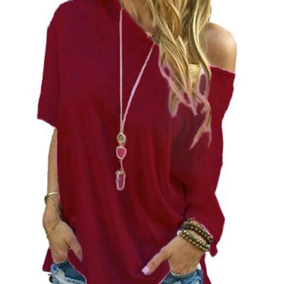 Off the shoulder tee 🙋🏻 - Picture 3 of 3