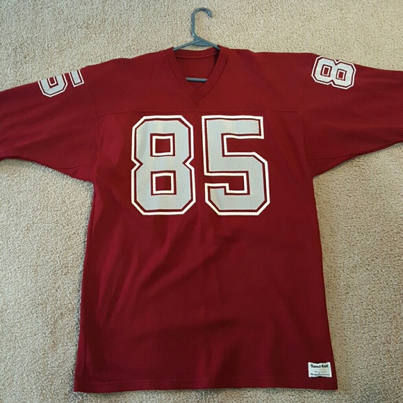 Vintage sand knit macgregor football jersey!