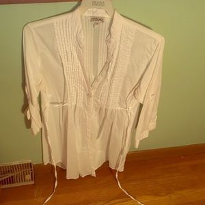 White button down dress