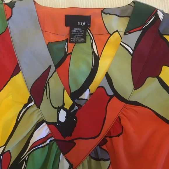 60s vibe printed top - Picture 3 of 4