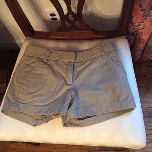 Tan J Crew Chino Shorts