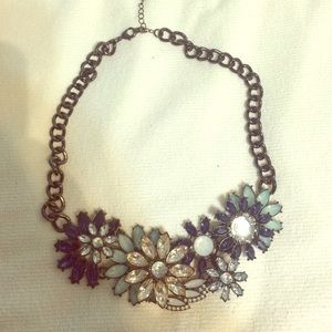Jeweled floral necklace