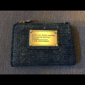 Marc by Marc Jacobs denim key pouch card wallet