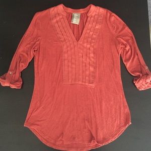 dolan Rust-Colored Top with Front Detail