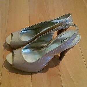 Style & Co Peep Toe Slingbacks