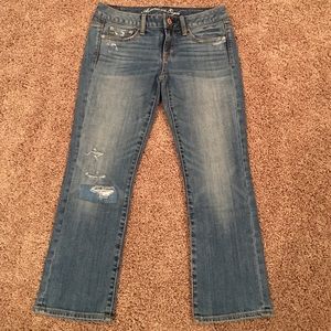 American Eagle Capri Flare Jeans