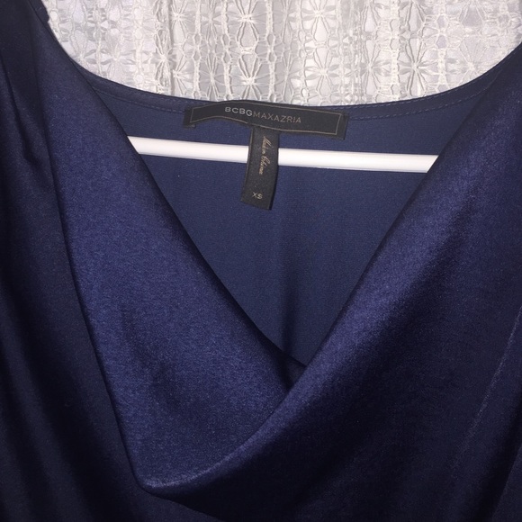 Deep navy BCBG cocktail dress - Picture 2 of 4