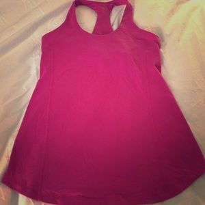 Hot pink Lululemon tank top 6-8