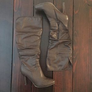 Aldo Brown Leather Grabsky Heel Boot