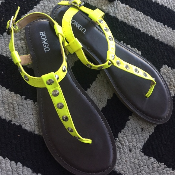 Reserved ‼️Studded Neon Sandals