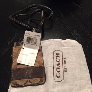 Authentic coach lanyard