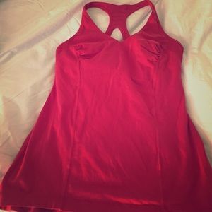 Red hot lululemon Racerback tank top