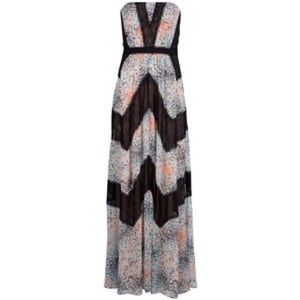 BCBG Max Azria floor length lace dress