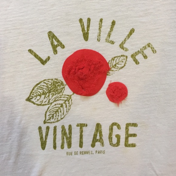 Jcrew Appliqué Tshirt in dusty rose