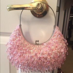 Beaded pink purse