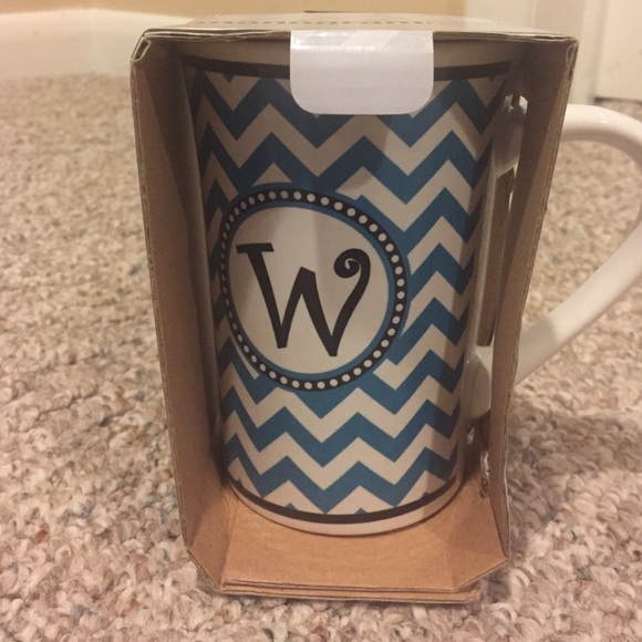 Great mug with W initial!