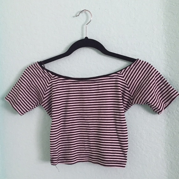 Striped crop top