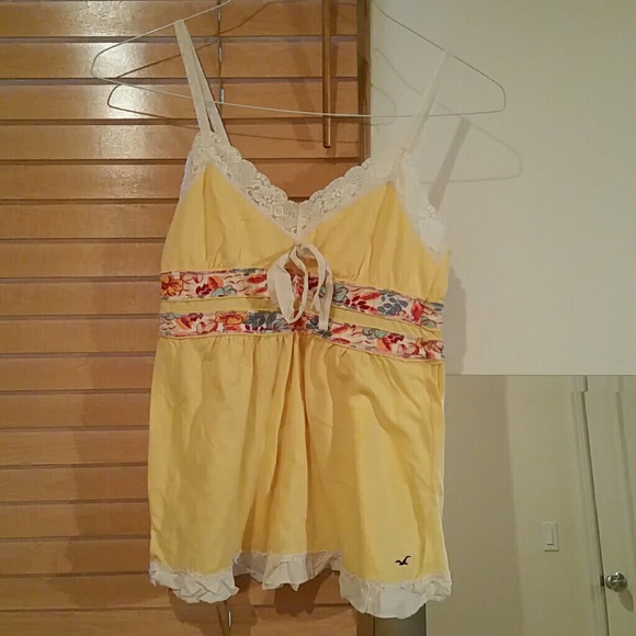 Hollister Yellow Tank Top