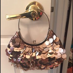 Sequin copper purse
