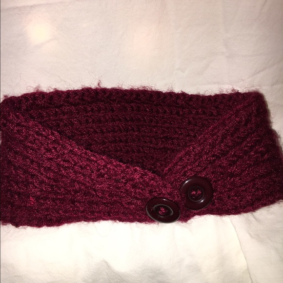Maroon Beanie head band