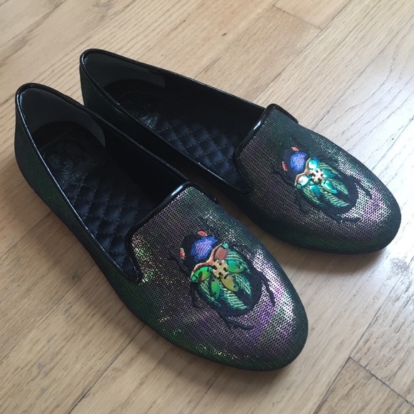 Tory Burch Cailyn Smoking Slippers Size 8