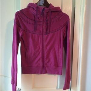 Pink embroidered hoodie