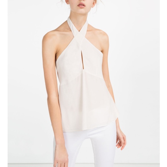 NWT Zara Halter Neck Top - Picture 1 of 3