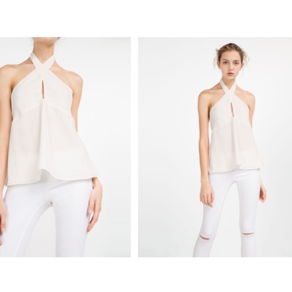 NWT Zara Halter Neck Top - Picture 2 of 3