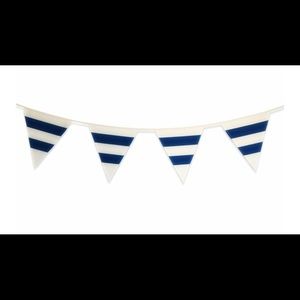 Striped Navy Canvas Regatta Flag Banner