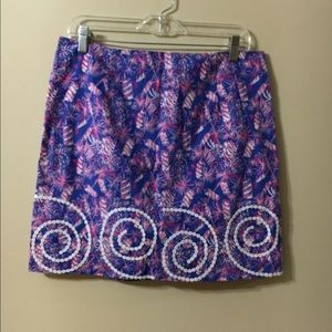 Lilly Pulitzer Roslyn skirt in Cherry Bomb