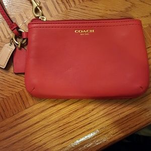 New Red Coach clutch
