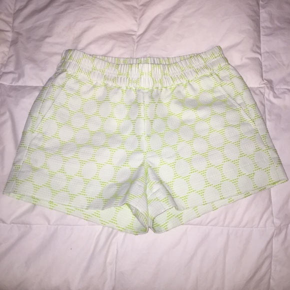 J Crew Neon Green Pull-on Shorts 00 - Picture 1 of 2