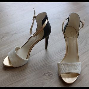 Jessica Simpson Ankle Strap Multi Color High Heels