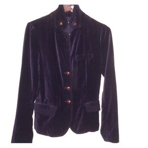 Navy Blue velvet jacket